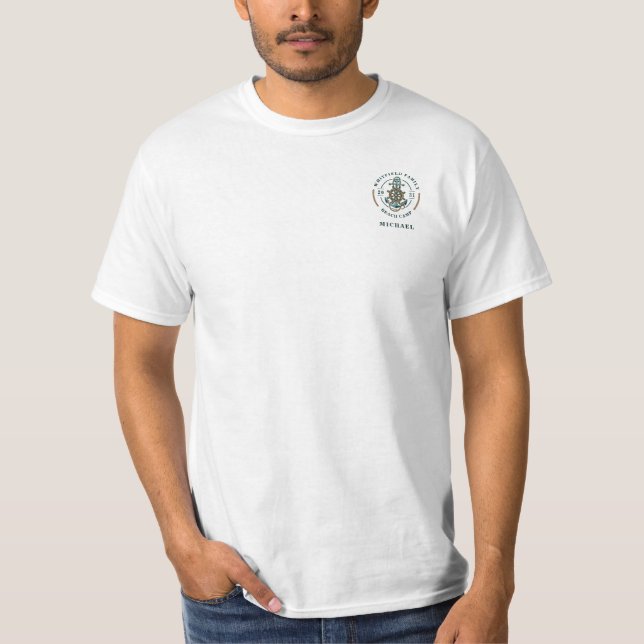 Nautical Family Beach Trip Custom T-Shirt (Front)