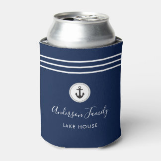 Nautical Family Lake House Can Cooler