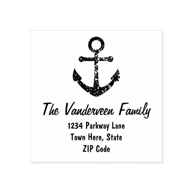 Nautical Family Return Address Stamp (Imprint)