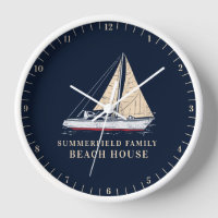Nautical Family Sailboat Beach House Decor