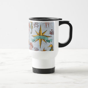 Nautical Father's Day Ocean Life Photo & Text Travel Mug