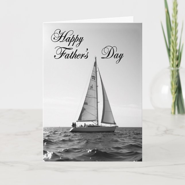 Nautical Fathers Day Script Card (Front)