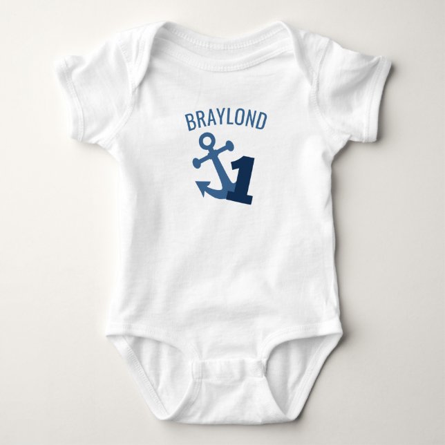Nautical First Birthday Shirt (Front)