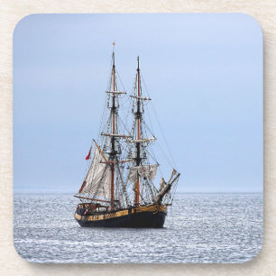 Nautical Fishing Boat Blue Skies Coaster