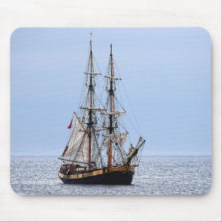 Nautical Fishing Boat Blue Skies Mouse Pad