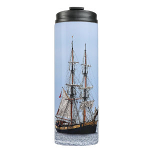 Nautical Fishing Boat Blue Skies Thermal Tumbler