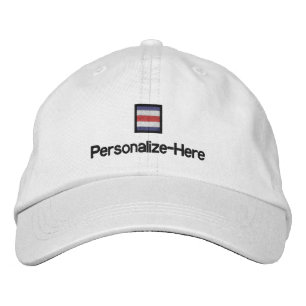 Nautical Flag "C" Personalized Boater's Hat