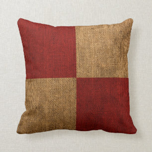 Nautical Flag Letter U Signal Throw Pillow