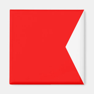 Nautical Flag Signal Letter B (Bravo) Magnet