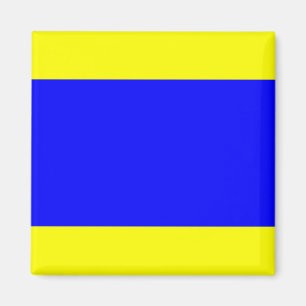 Nautical Flag Signal Letter D (Delta) Magnet