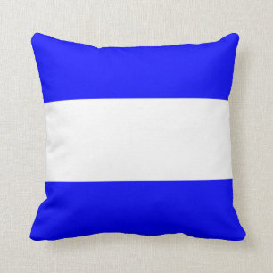 Nautical Flag Signal Letter J Throw Pillow