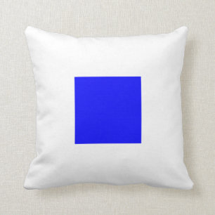 Nautical Flag Signal Letter S Sierra Throw Pillow