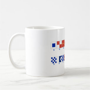 Nautical Flag Surfside Nantucket Mug
