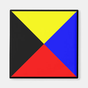 Nautical flag ZULU Magnet