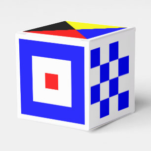 Nautical Flags Favor Box