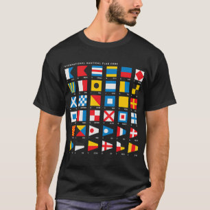 Nautical Flags with International Numbers and NATO T-Shirt