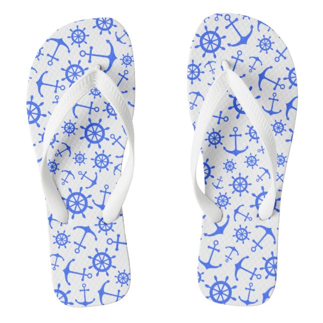 Nautical Flip Flops (Footbed)