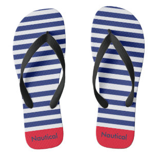 Nautical Flip Flops