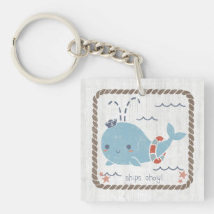 Nautical Friends - Whale Keychain
