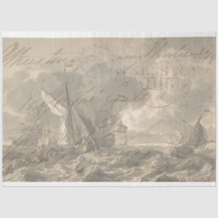 Nautical Furniture Decoupage Tissue Paper