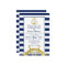 Nautical Gold and Navy Blue Stripes Wedding