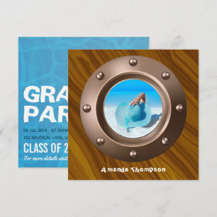 Nautical Graduation Party Invitation