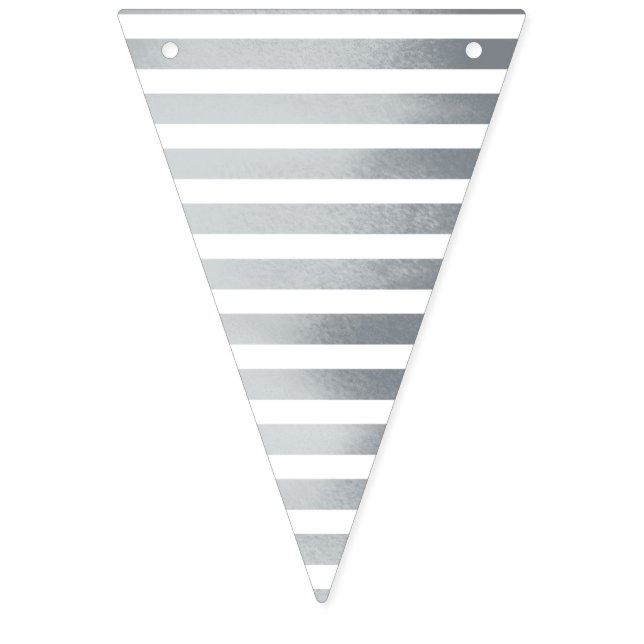 Nautical grey bunting flags (First Flag)