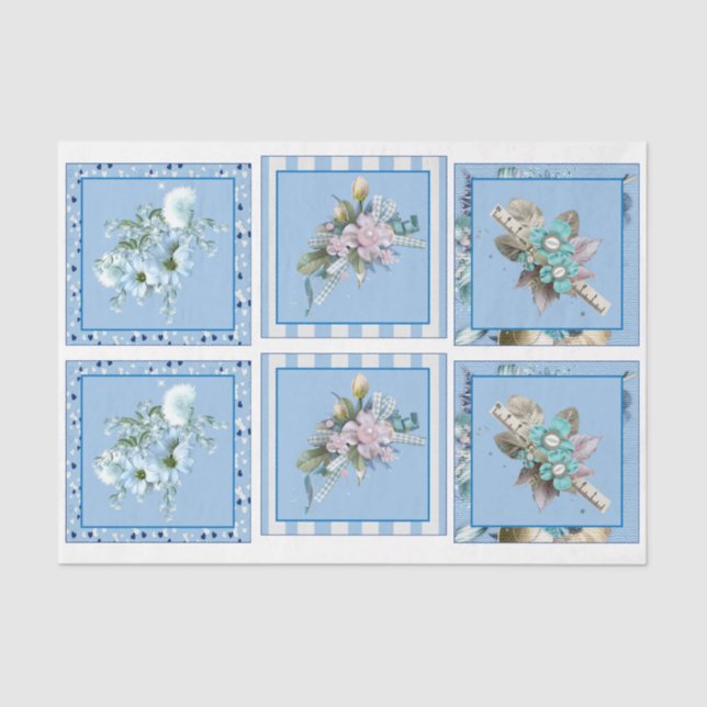 Nautical Harbour Design Series 13 Tissue Paper (Front)