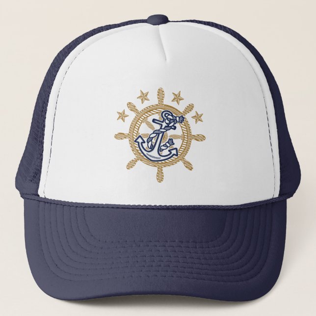 Nautical Hat Captain First Mate Skipper Your Hat (Front)