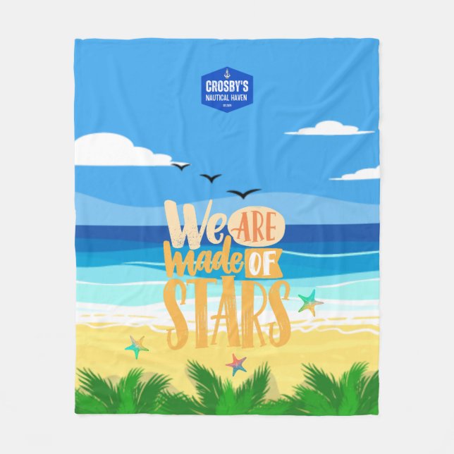 Nautical Haven Fleece Blanket (Front)