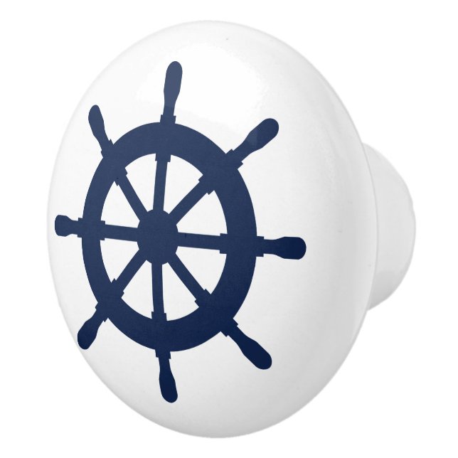 Nautical helm custom door and drawer pull knobs (Right)
