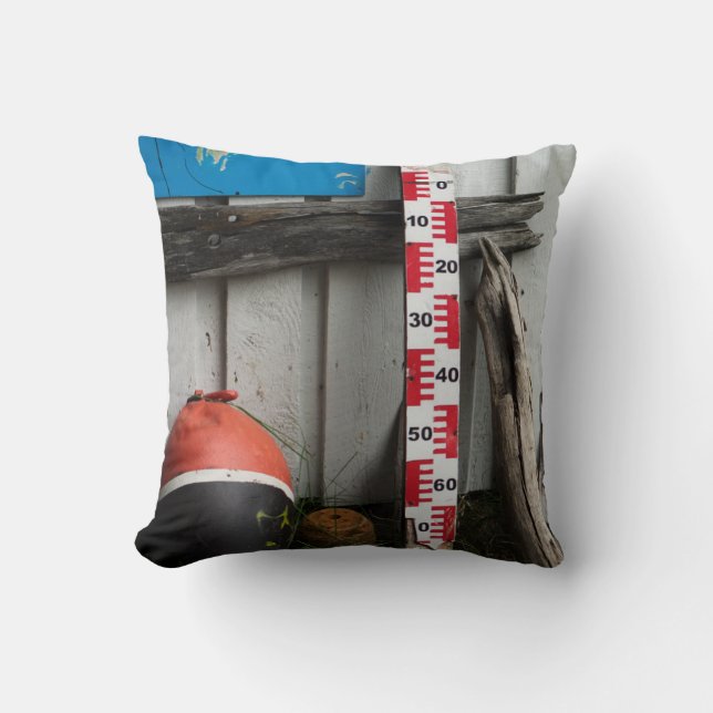Nautical Items Throw Pillow (Front)