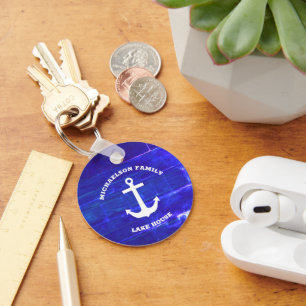 Nautical Lake House Keychain