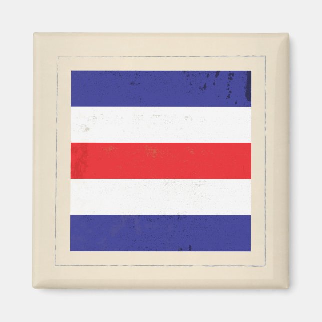 Nautical Letter "C" Signal Flag Magnet (Front)