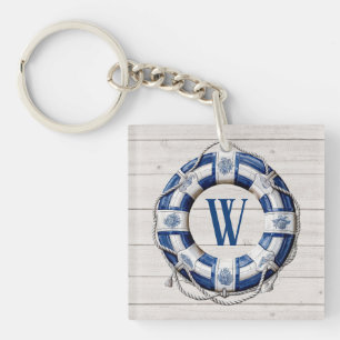 Nautical Life Buoy Version 2  Keychain