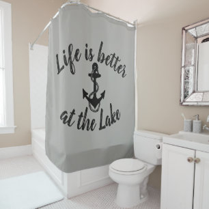 nautical LIFE IS BETTER AT THE LAKE and anchor  