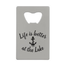 nautical LIFE IS BETTER AT THE LAKE | Credit Card