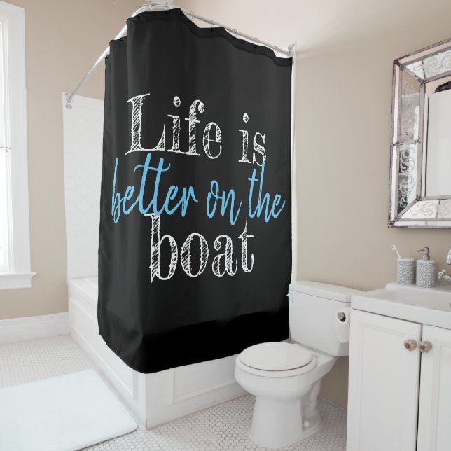 nautical LIFE IS BETTER ON THE BOAT lettering (In Situ)