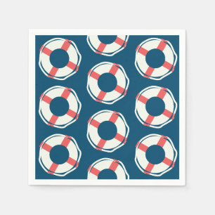 Nautical Lifesaver Baby Shower Boy Ocean Birthday Napkin