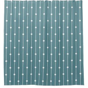 Nautical Light Teal striped and dotted modern