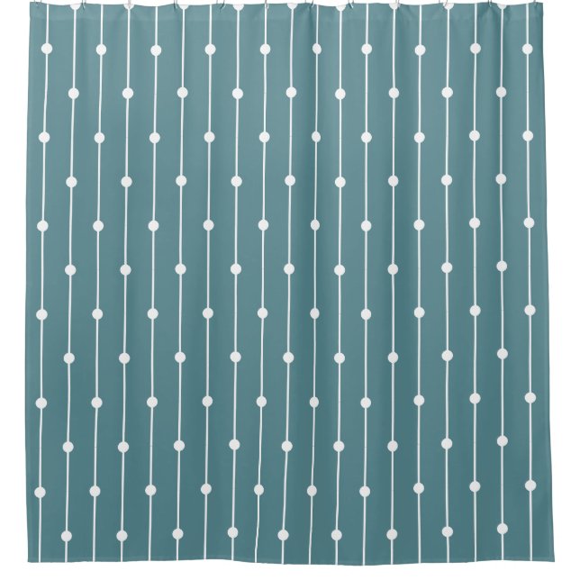 Nautical Light Teal striped and dotted modern (Front)