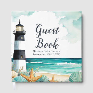 Nautical Lighthouse Baby Shower  Guest Book