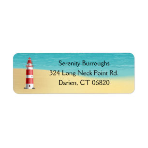 Nautical Lighthouse Beach Ocean Summer Wedding
