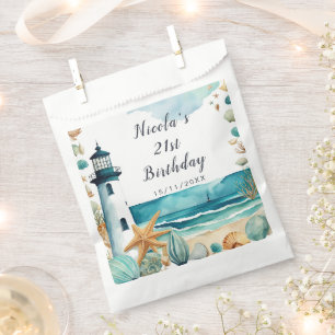 Nautical Lighthouse Birthday Favour Bag
