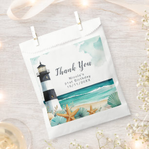 Nautical Lighthouse Birthday Favour Bag