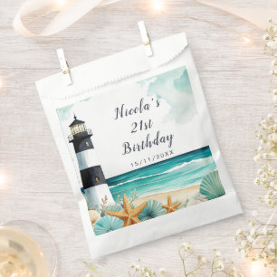 Nautical Lighthouse Birthday Favour Bag