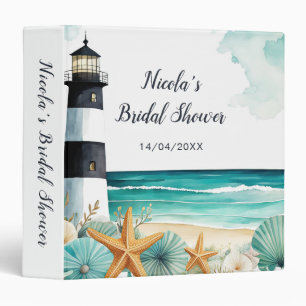 Nautical Lighthouse Bridal Shower Photo Album Binder