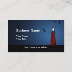 Nautical Lighthouse Custom Business Card