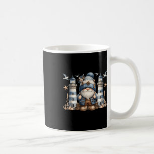 Nautical Lighthouse Gnome For Women And Men Funny Coffee Mug