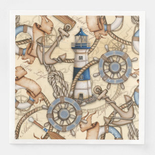 Nautical Lighthouse  Napkin